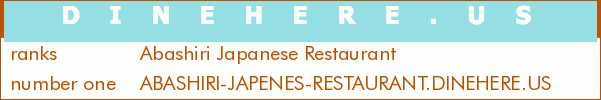 Abashiri Japanese Restaurant