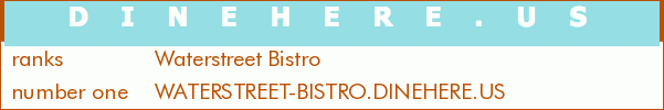 Waterstreet Bistro