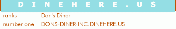 Don's Diner