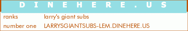 larry's giant subs
