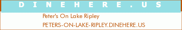 Peter's On Lake Ripley