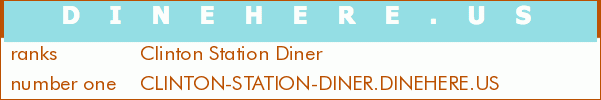 Clinton Station Diner