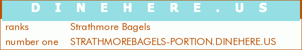 Strathmore Bagels