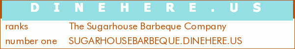 The Sugarhouse Barbeque Company