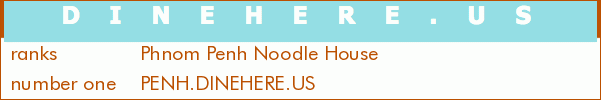 Phnom Penh Noodle House