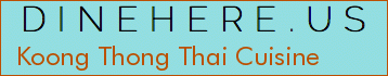 Koong Thong Thai Cuisine