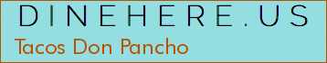 Tacos Don Pancho