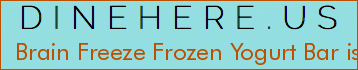Brain Freeze Frozen Yogurt Bar