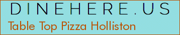 Table Top Pizza Holliston