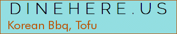 Korean Bbq, Tofu