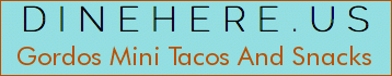 Gordos Mini Tacos And Snacks
