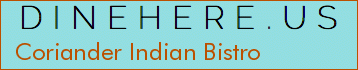 Coriander Indian Bistro