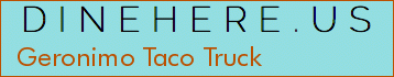 Geronimo Taco Truck