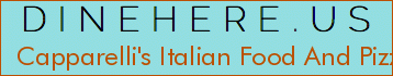Capparelli's Italian Food And Pizza