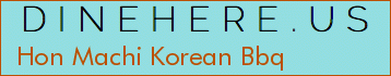 Hon Machi Korean Bbq