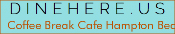 Coffee Break Cafe Hampton Beach Nh