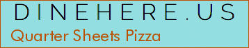 Quarter Sheets Pizza
