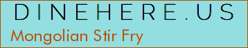 Mongolian Stir Fry