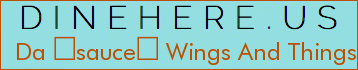 Da sauce Wings And Things