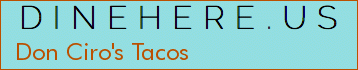 Don Ciro's Tacos