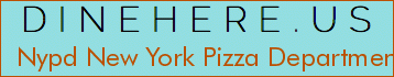 Nypd New York Pizza Department