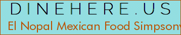 El Nopal Mexican Food Simpsonville