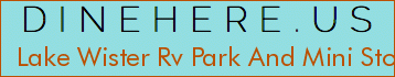 Lake Wister Rv Park And Mini Storages