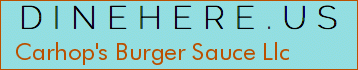 Carhop's Burger Sauce Llc