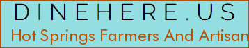 Hot Springs Farmers And Artisans Market