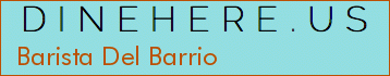 Barista Del Barrio