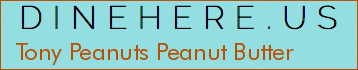 Tony Peanuts Peanut Butter