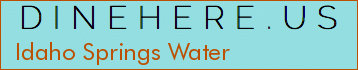 Idaho Springs Water