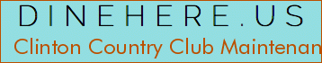 Clinton Country Club Maintenance