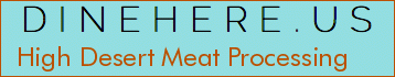 High Desert Meat Processing
