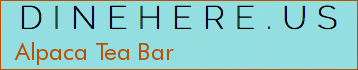 Alpaca Tea Bar