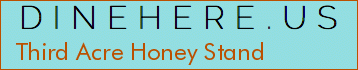 Third Acre Honey Stand