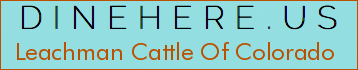 Leachman Cattle Of Colorado
