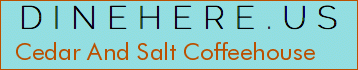 Cedar And Salt Coffeehouse