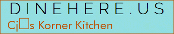Cjs Korner Kitchen