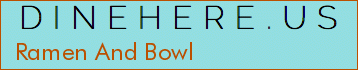 Ramen And Bowl