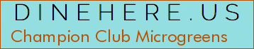 Champion Club Microgreens