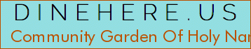 Community Garden Of Holy Name