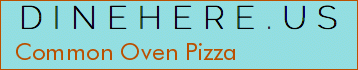 Common Oven Pizza