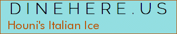 Houni's Italian Ice