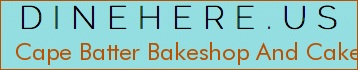 Cape Batter Bakeshop And Cakery