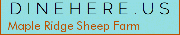 Maple Ridge Sheep Farm