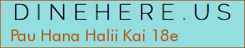 Pau Hana Halii Kai 18e