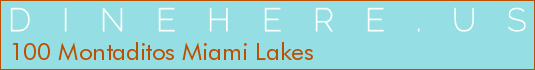 100 Montaditos Miami Lakes