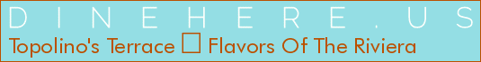 Topolino's Terrace  Flavors Of The Riviera