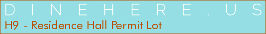 H9 - Residence Hall Permit Lot